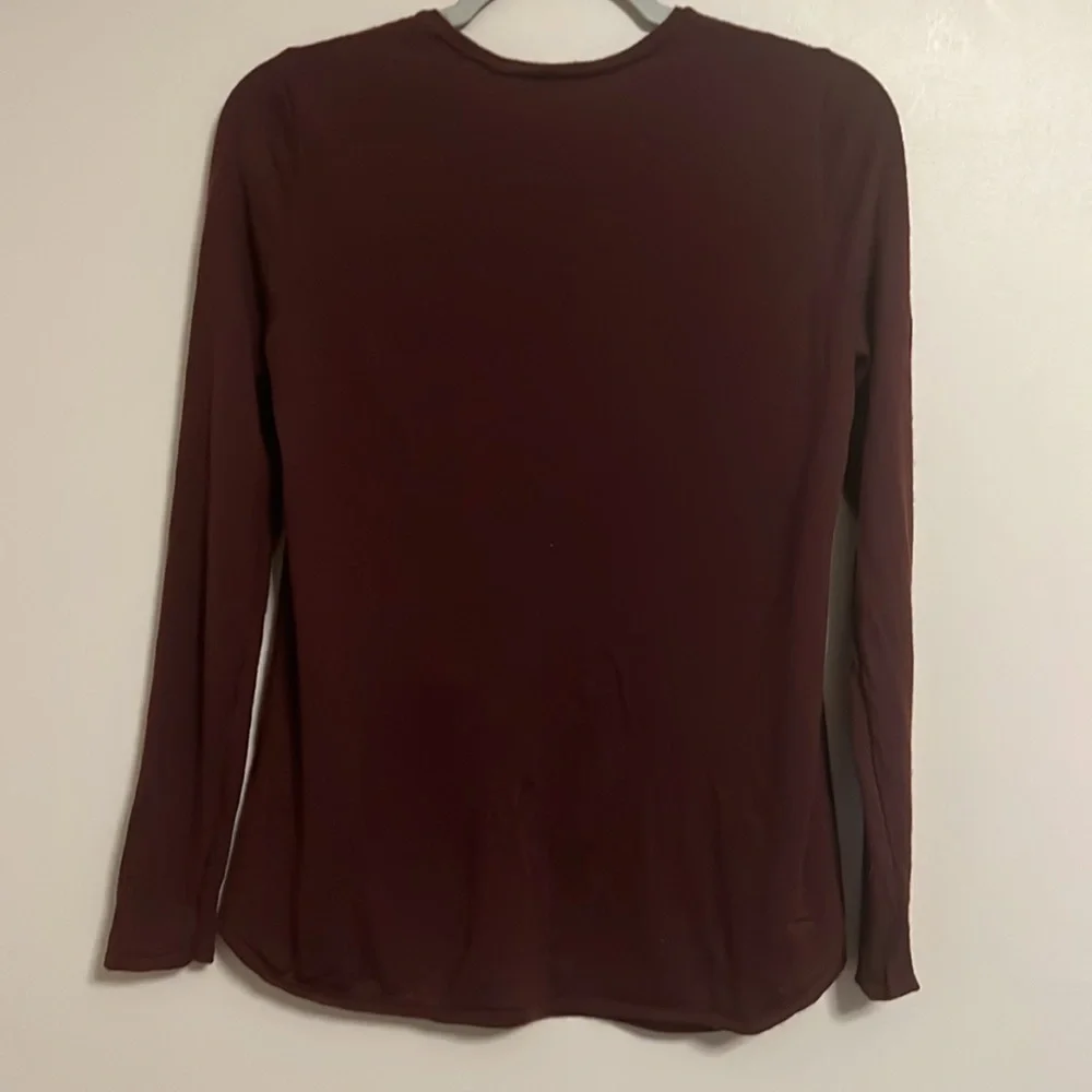 J.‎ Jill 100% Merino Wool Lightweight Sweater Burgundy Whimsigoth Vamp Dark S
